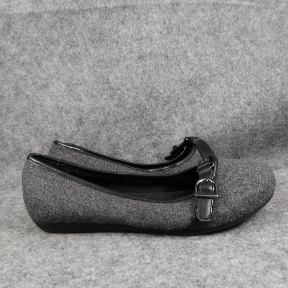 Curfew Shoes Womens 8 Ballet Flats Slip On Round Toe Classic Fashion Y2k Grey